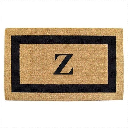 NEDIA HOME Nedia Home 02020A Single Picture - Black Frame 22 x 36 In. Heavy Duty Coir Doormat - Monogrammed A O2020A